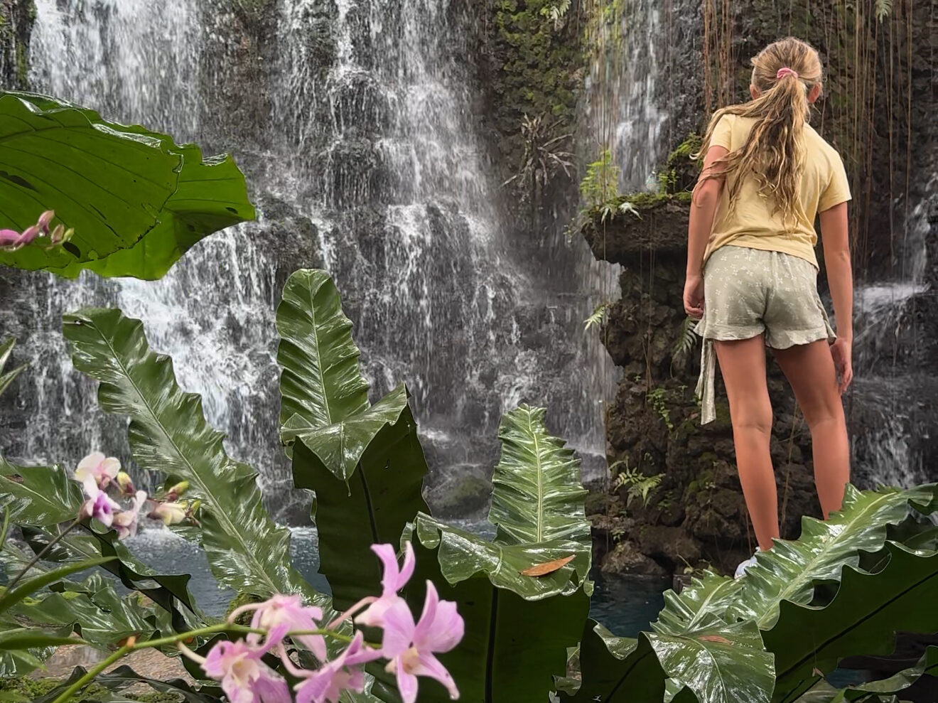 Its chaing my you fuck
Dantewada Waterfall in Chiang Mai, Thailand, surrounded by lush tropical greenery and cascading water in a popular nature attraction for families visiting northern Thailand